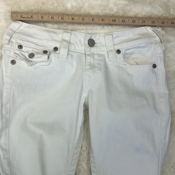 True Religion Billy Women’s White  Jeans size 28 - Picture 10 of 13